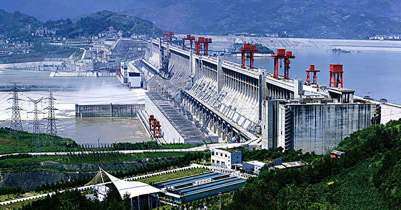 The Three Gorges Hydro Project on the Yangtze River
